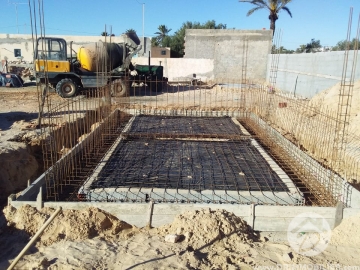 Chantier Villa sur la route du phare,  Avancement de travaux.. -                            Koupit
                           Notre Chantiers Djerba